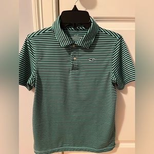 Boys Vineyard Vines Performance Polo Shirt Size Medium (8-10)